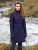 Pamela Tweed Coat - Primary Navy