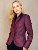 Saoirse Tweed Blazer – Berry Herringbone