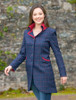 Sinead Tweed Coat - Primary Navy 