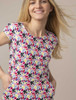 Liliana Cotton Short Sleeve Dress - Floral