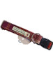 Tweed Dog Collar Plastic Buckle - Burgundy Plaid 