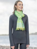 Extra Soft Celtic Motif Scarf - Lime Green