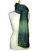 Fine Lambswool Celtic Stole - Green Checks