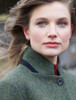 Pamela Magee Donegal Tweed Coat - Green Herringbone