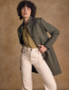 Pamela Magee Donegal Tweed Coat - Green Herringbone