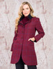 Sinead Tweed Coat - Rose Herringbone Check