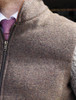 Shackleton Brown Tweed Jacket With Cable Knit Sleeve