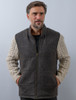 Shackleton Brown Tweed Jacket With Cable Knit Sleeve - Brown