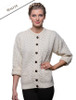 Merino Wool Aran Lumber Jacket - White