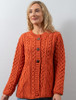 Women's Merino Wool A-Line Fit Cardigan - Autumn Leaf
