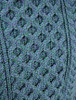 Pattern Detail from Heavyweight Merino Wool Aran Sweater