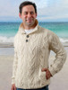 Buttoned Merino Wool Sweater - White