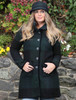 Emma Tweed Herringbone Coat - Donegal Blackwatch