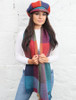 Wool Donegal Scarf - Red