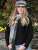 Wool Donegal Scarf - Tara Grey
