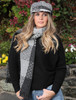 Wool Donegal Scarf - Tara Grey