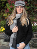 Wool Donegal Scarf - Tara Grey