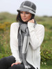 Wool Donegal Scarf - Grey