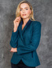 Niamh Tweed Blazer – Aqua Marine Herringbone