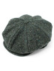 8 Piece Tweed Panel Cap - Green