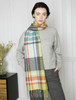 Lambswool Scarf - Bright Warp Weft Stripe