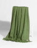 Mohair Throw - Moss Green