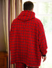 Men's Irish Flannel Lounge Hoodie - Red Tartan