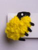 Irish Wool Sheep Brooch - Sunflower Yellow