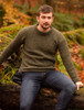 Gents Roll Neck Sweater - Sage Green
