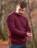 Gents Roll Neck Sweater - Cranberry