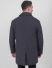 Men's Tweed Cashmere Coat - Medium Blue