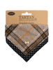 Irish Heritage Tartan Doggy Bandana - Camel