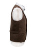 Burns Wool Tweed Waistcoat With Revere - Brown