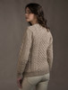Women's Merino Aran Sweater - Wicker