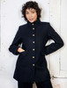 Lynn Tweed Coat - Navy Melton