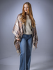 Tartan Wool Stole - Natural Stewart