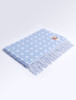 Lambswool Baby Throw - Blue Spot