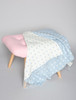 Lambswool Baby Throw - Blue Spot