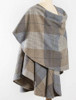 Sue Cape - Sky Beige Plaid