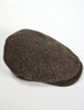 Kerry Tweed Flat Cap - Brown with Red