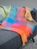 Mohair Throw - Multi Colour Block