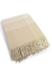 Wool and Cashmere Throw - Bone White Large Block