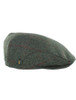 Trinity Tweed Flat Cap - Green with Red