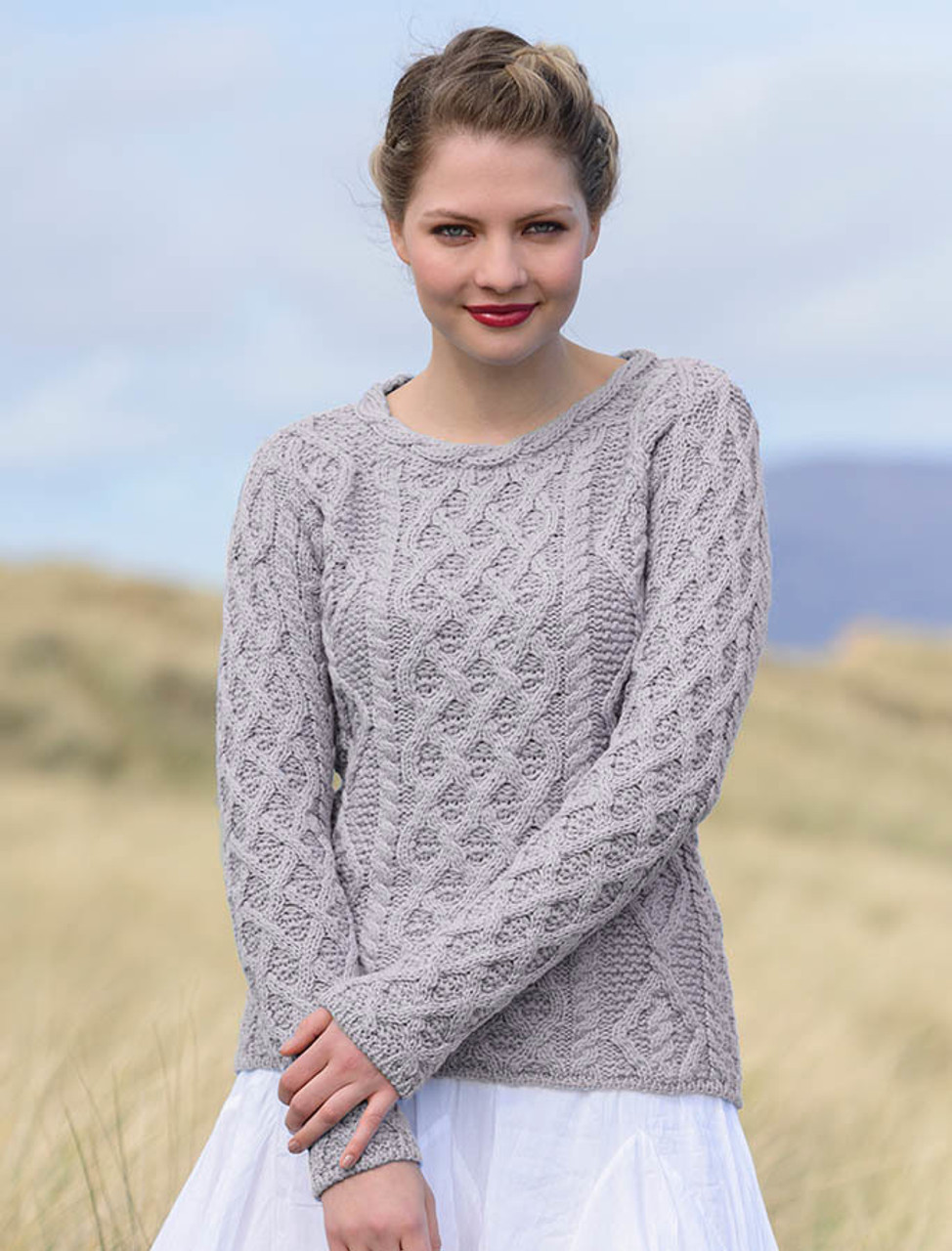 Women's Le Chéile Cashmere Aran Sweater | Made in Ireland