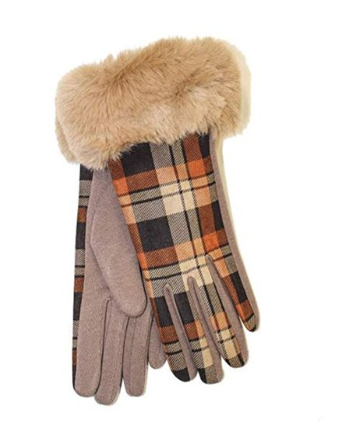 Tartan Gloves Barbour Gloves Womens Navy Ladies Full Leather