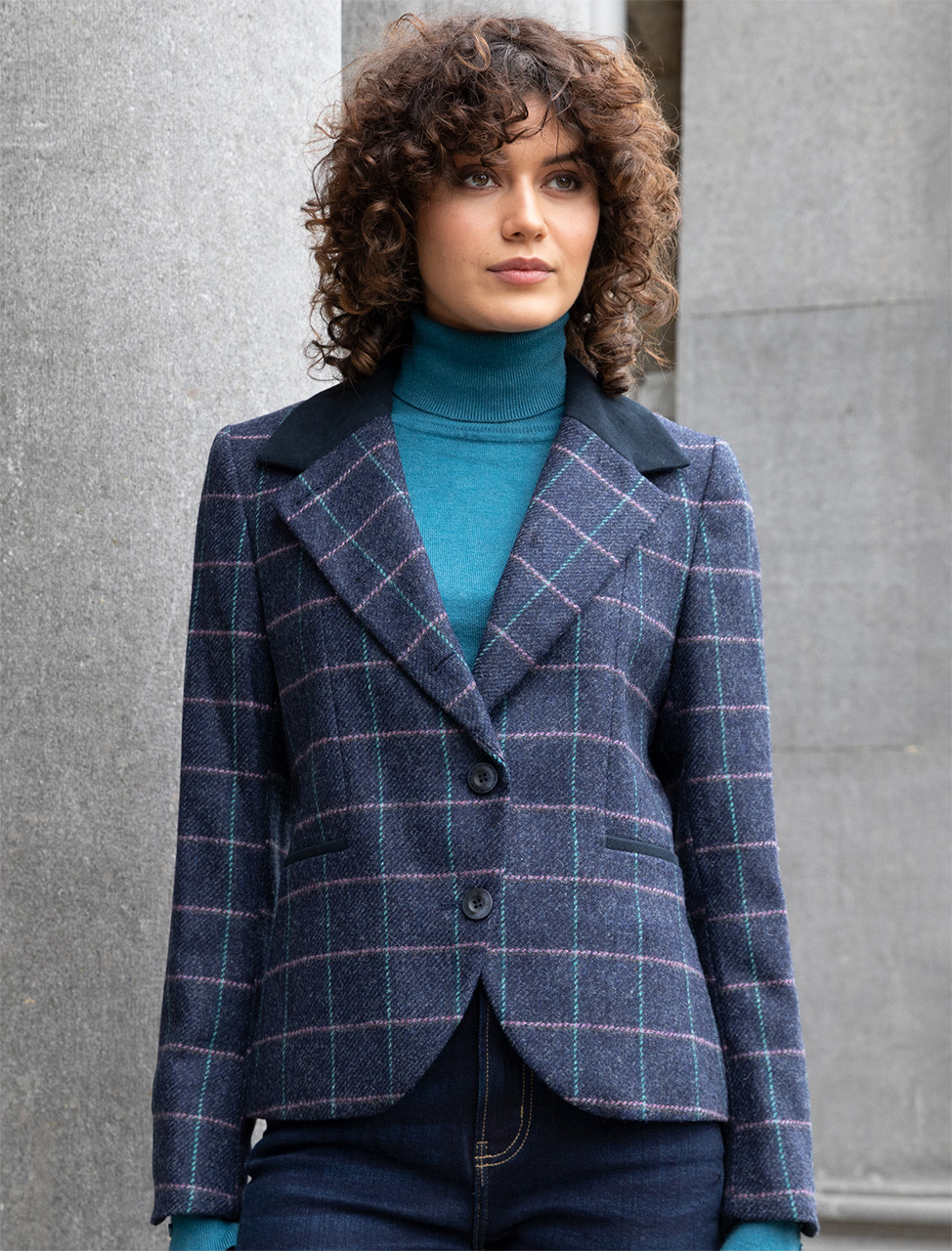 Trim tweed jacket - Woman