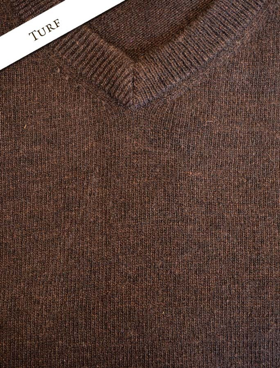 Mens Lambswool V-Neck Sweater