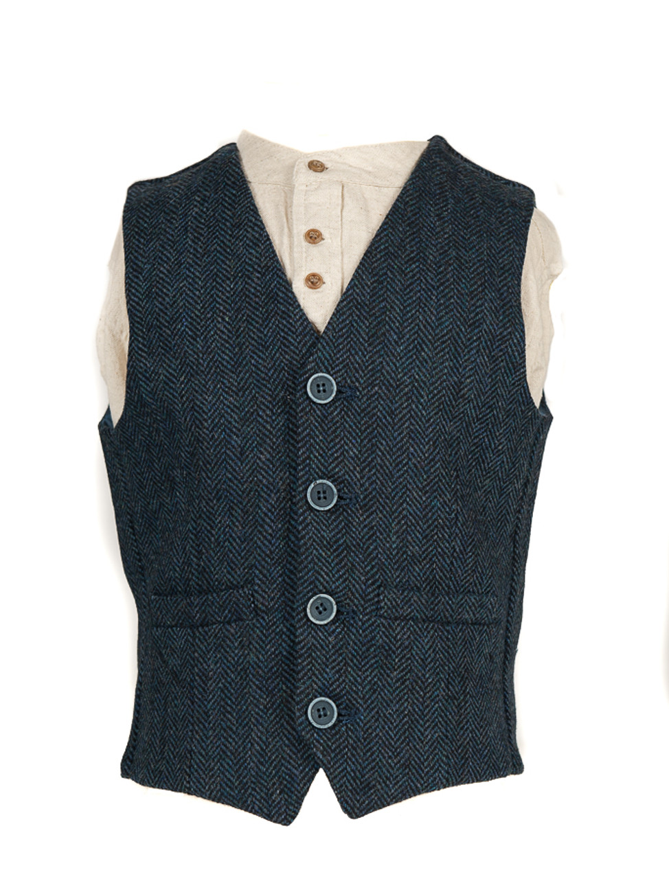 Boys herringbone shop waistcoat