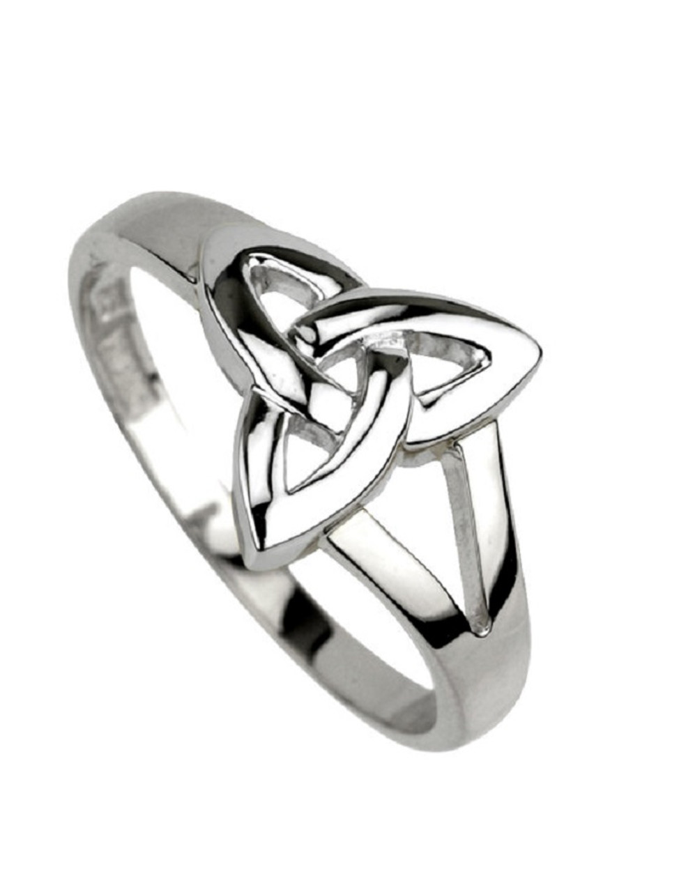 Mens Irish Jewelry, Heavy Sterling Silver Celtic Trinity Knot Bracelet at