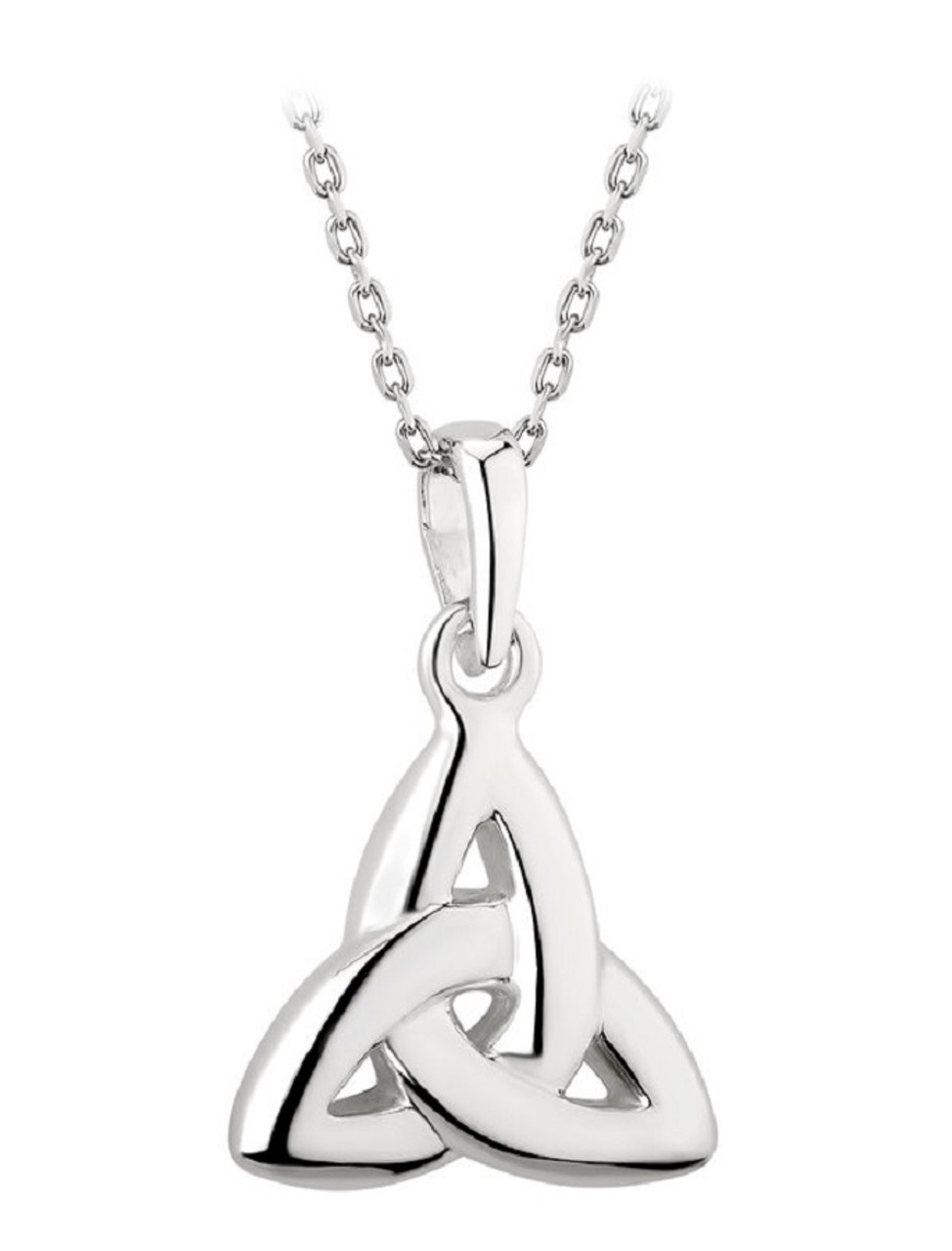 trinity knot necklace silver